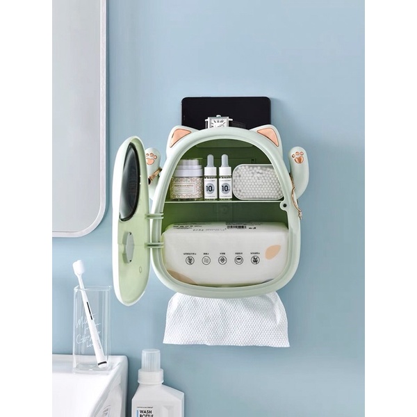 Hộp đựng giấy ăn hình mèo sáng tạo