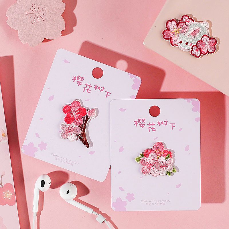 Miếng vá quần áo sticker vải ủi patch ủi dán trang trí điện thoại bình nước, che chỗ ố bẩn trên quần áo HD229-K51