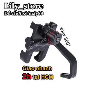 Giá đỡ điện thoại xe máy- kẹp điện thoại gắn xe máy C2 chống rung
