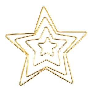Vòng tròn hình ngôi sao 50-200mm Vòng tròn hình ngôi sao Macrame Star Hoop để làm Dreamcatcher thủ công Wal