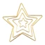 Vòng tròn hình ngôi sao 50-200mm Vòng tròn hình ngôi sao Macrame Star Hoop để làm Dreamcatcher thủ công Wal