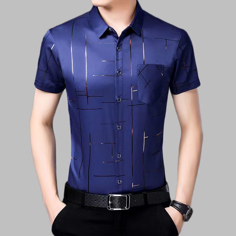 Áo Sơ Mi NgắN Tay In Hoa ThờI Trang Cho Nam [M-3XL]