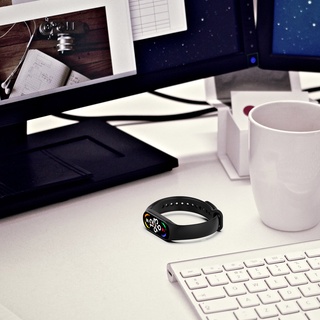 Dây Đeo Thay Thế Chất Liệu Silicon Màu Trơn Cho Xiaomi Miband 7