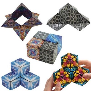Rubik 3D - Đồ chơi Rubik nam châm biến thể thành hơn  hình khối không gian ba chiều siêu độc lạ