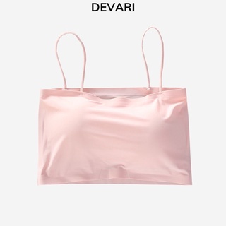 Áo bra nữ 2 dây mảnh gợi cảm sexy mềm mại đúc su không gọng thoáng mát DEVARI B8881