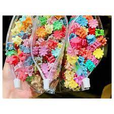 ( HÀNG HOT ) Set 50 kẹp tóc càng cua mini nhiều màu cho bé gái