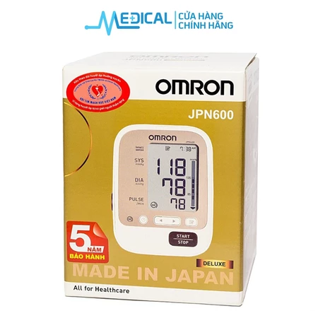 Máy đo huyết áp bắp tay tự động OMRON JPN600/JPN750 ( NEW) bảo hành 5 năm chính hãng MEDICAL