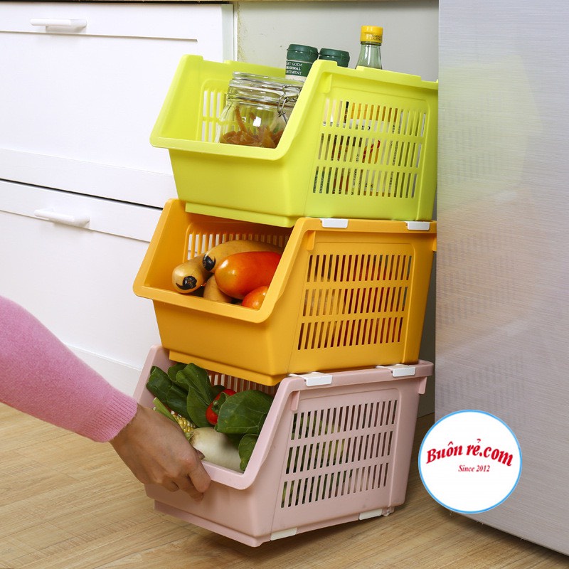 Combo 3 Kệ xếp tầng đa năng Việt Nhật (5569) đựng đồ tiết kiệm không gian chất liệu nhựa bền đẹp -Buôn rẻ 1234 | BigBuy360 - bigbuy360.vn