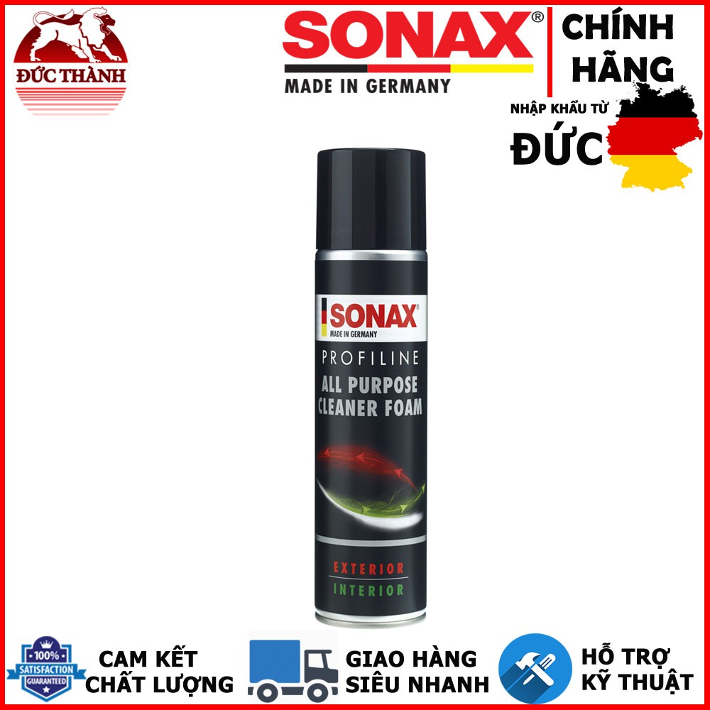 CHAI XỊT BỌT VỆ SINH ĐA NĂNG CÁC VẾT BẨN TRONG VÀ NGOÀI XE SONAX