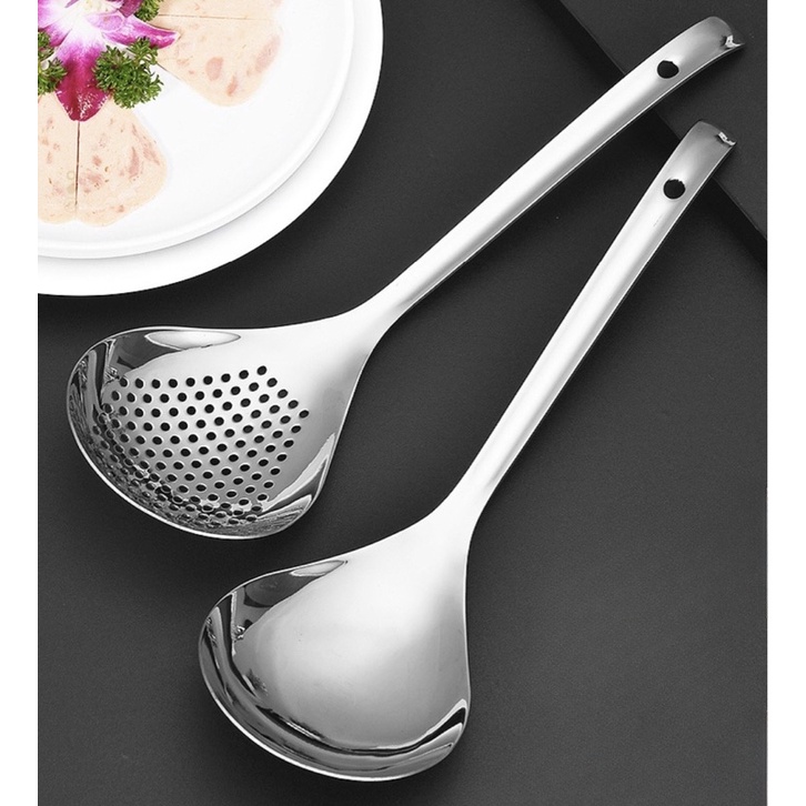 Muôi múc canh inox 304 loại lớn dành cho đám tiệc 31.8cm x 9.7cm