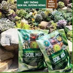 Đất Soil Mix bao 6kg - Giá thể - đất trồng sen đá xương rồng cao cấp, siêu rẻ.