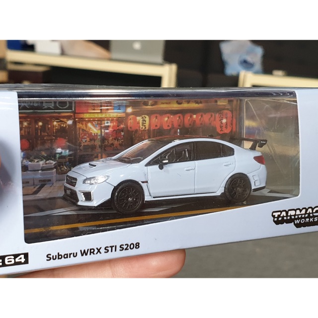 Xe Mô Hình Subaru WRX STI S208 1:64 Tarmac Works ( Xanh Nhạt