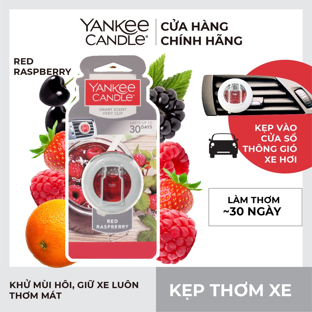 Kẹp thơm xe Yankee Candle - Red Raspberry