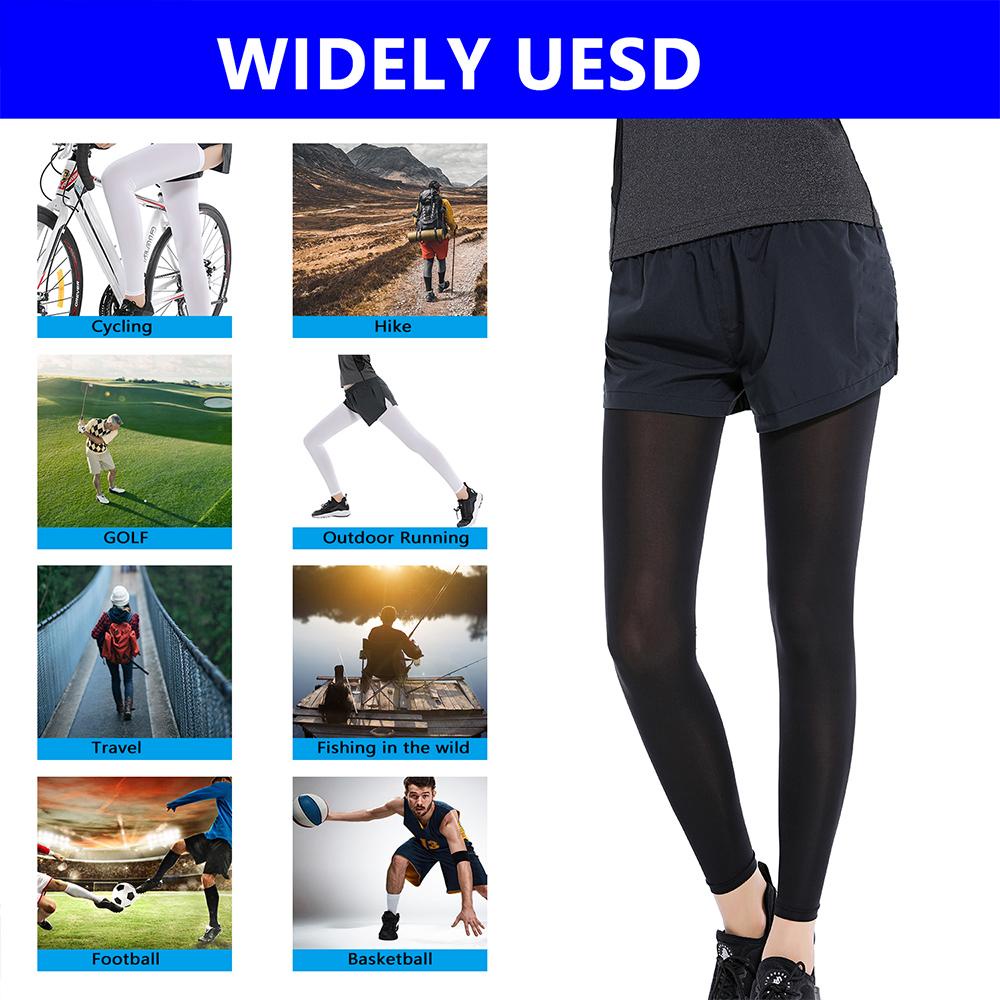 GOODH 1 Đôi Tay Dài Thể Thao Ngoài Trời Ice Silk Mùa Hè Bóng Đá Chân Tay