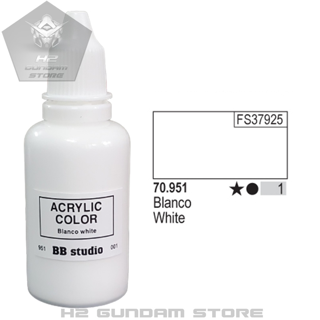 Sơn mô hình gốc Acrylic BB Studio mã 001 - 020 (Tone màu tương tự ...