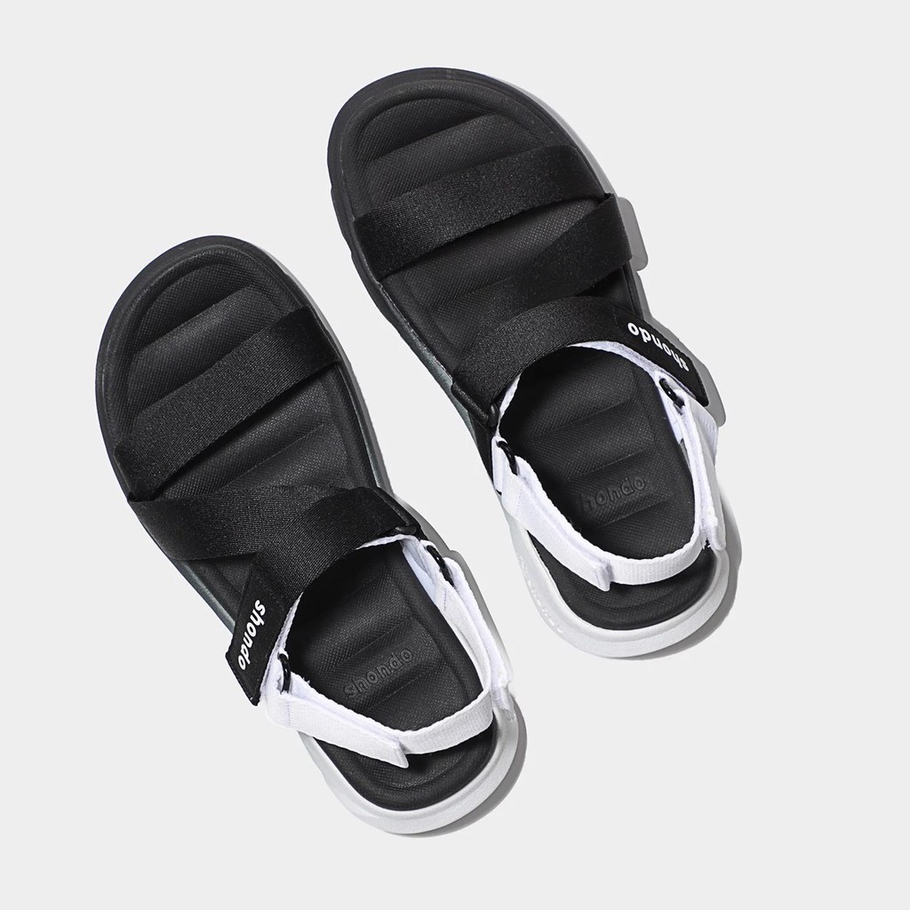 Ảnh Giày Sandals Shondo F6 Sport ombre đế 2 màu đen trắng F6S0110 4