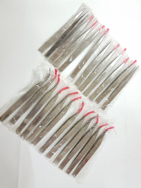 BỘ 10 CÂY NHÍP GẮP LINH KIỆN STRAINLESS - Tặng 02 cây cùng loại