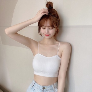 Áo bra nữ 2 dây đệm mút mỏng ôm ngực gân tăm đẹp và dễ thương DEVARI B7719