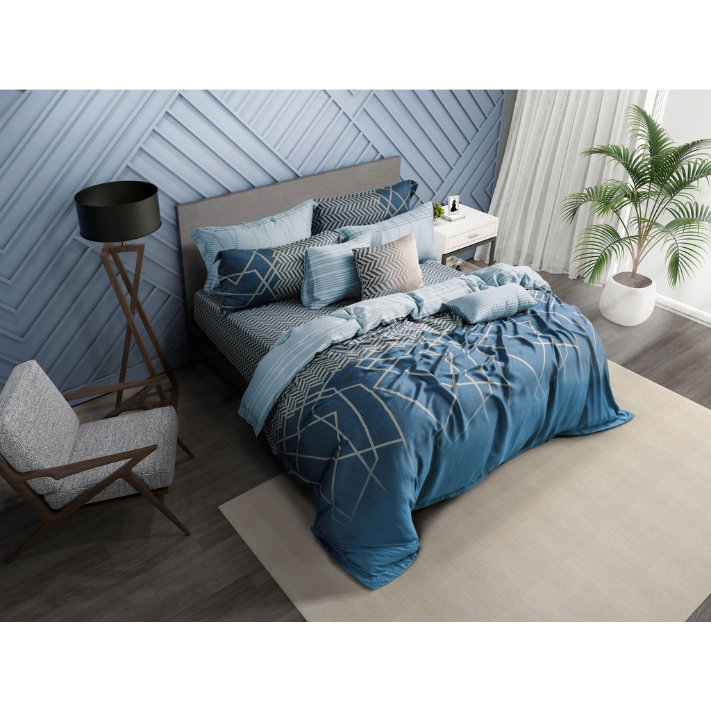Ảnh Bộ Ga và kèm Vỏ Chăn Akemi Tencel Modal Ardent Sebelas, gồm 6 món (Super King/King/Queen) 4