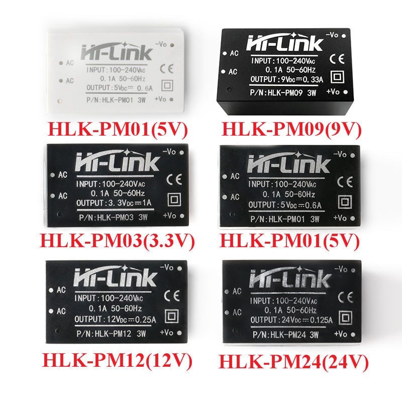 Mô Đun Hạ Áp hlk-pm01 Hk-pm03 hlk-pm09 Hulk-pm12 Bk-pm24 ac-dc 220v ...
