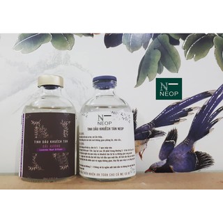 Tinh Dầu Khuếch Tán Oải Hương NEOP 60ml (Pháp) - Tặng Kèm 20 Que Mây Khuếch Tán - Lavender Reed Diffuser