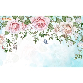 Tranh 3D dán tường Hoa Dây Leo nhiều kiểu dáng, giả tường gạch xi măng decor quán cà phê