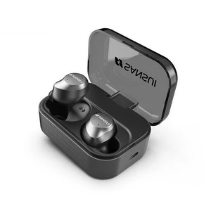 tai nghe chống nước Sansui I23 IPX7 TWS Bluetooth có trạm(đốc) sạc kiểu nhét tai dáng thể thao - Đen