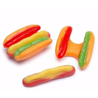 Kẹo dẻo Hotdog Trolli Mini 170gr (2 loại)