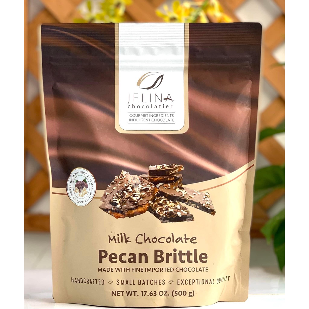 MILK CHOCOLATE PECAN BRITTLE JELINA CHOCOLATIER 500GR - SÔ CÔ LA THƯỢNG ...