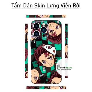 Tấm dán Skin Mặt Sau Anime FULL VIỀN Dành Cho 13 Pro Max ,12 Pro Max ,11 Pro Max ,X , XS, XR ,XS MAX - FukiShop