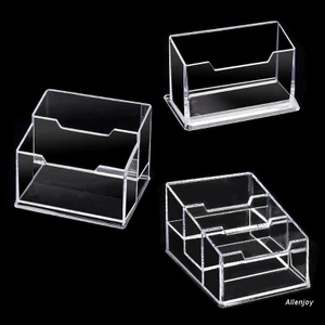 Hộp đựng thẻ tên trong suốt chia 3 ngăn dày trong suốt cho thẻ văn phòng 210