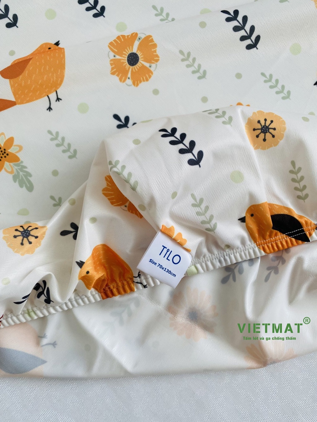 Mô tả Ga chống thấm cho cũi TILO không nóng bí, không sột soạt, lau khô dùng tiếp, giặt máy và máy sấy - 10