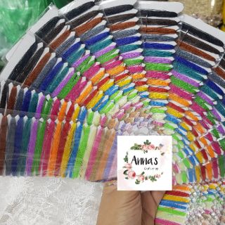 Khóa kéo 18cm nhiều màu, dây chun, vải nhiều màu, kim chỉ