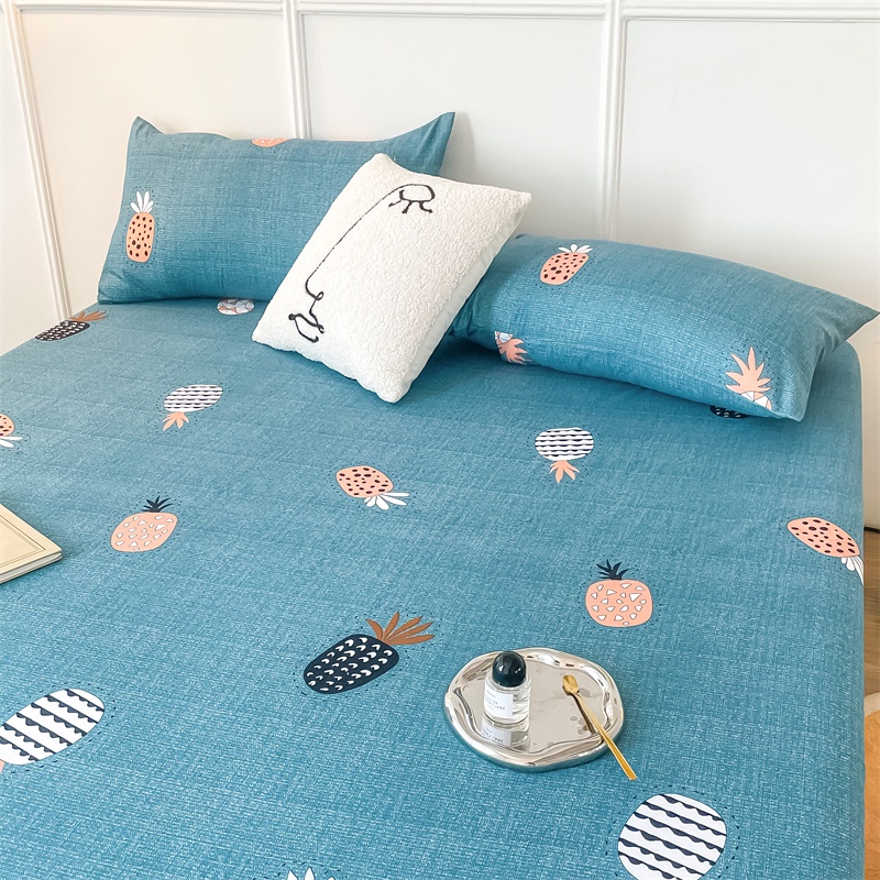 Tấm futon hoạt hình dễ thương với vòng cao su cố định bằng in mèo đen ...