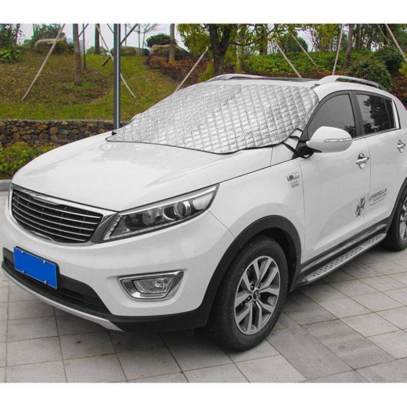 [Xốp Cách Nhiệt Túi Khí 2 Mặt Bạc] Tấm Che Kính Đằng Trước Ô Tô 100 x 150cm