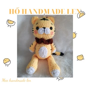 Hổ handmade len - Handmade len - Amigurumi - Crochet (có chuông)