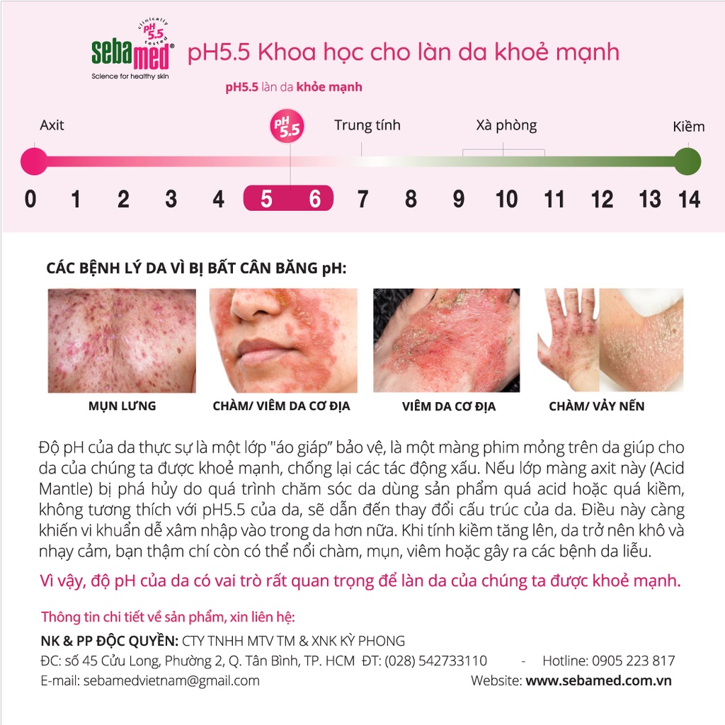 Ảnh Sample Sữa rửa mặt và tắm toàn thân cho da nhạy cảm Sebamed pH5.5 - 10ml 3