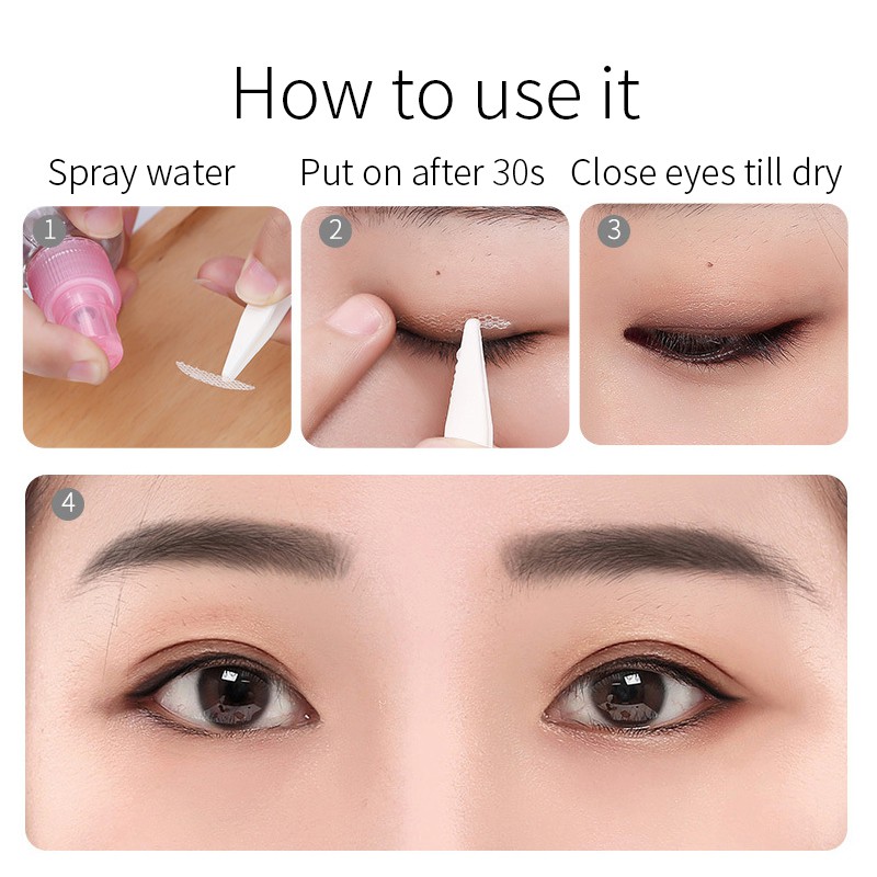 Ảnh PFFEE Bộ 144 / 600 miếng dán kích mí tùy chọn pffee thiết kế vô hình chống thấm nước (có bán lẻ) 2