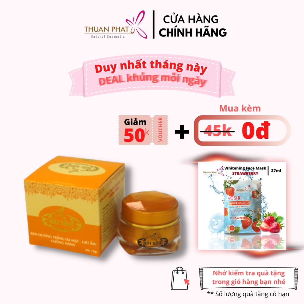 Kem Dưỡng Trắng Da Mặt - Giữ Ẩm - Chống Nắng THUANPHAT Natural Cosmetic