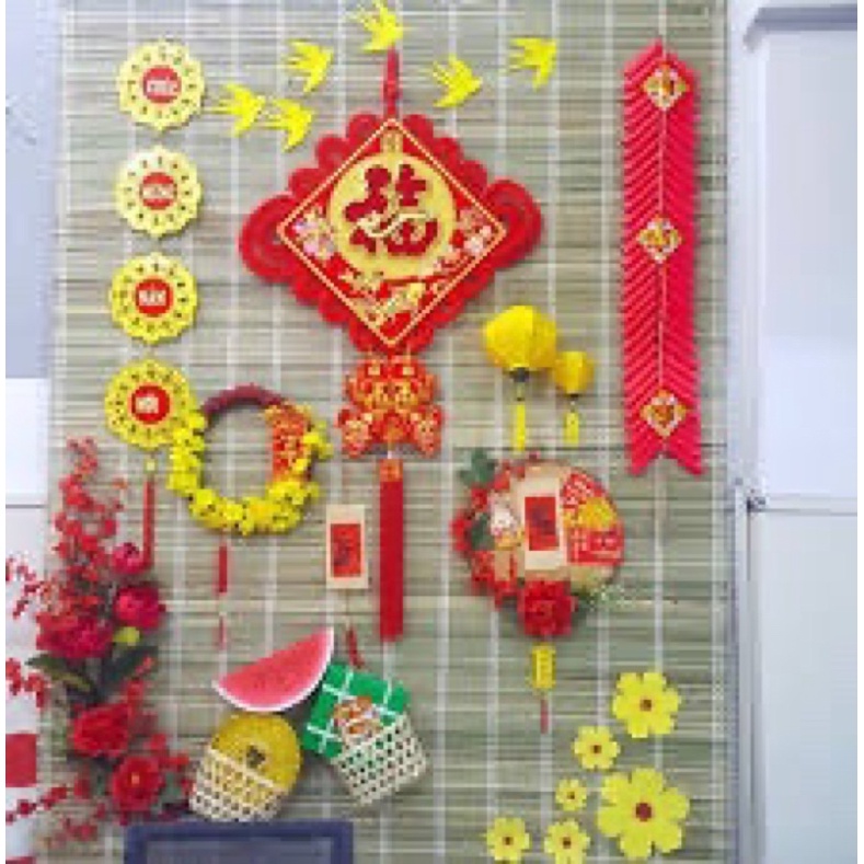 mành cọ phông nền tết trung thu, mành cọ trang trí, decor trang ...