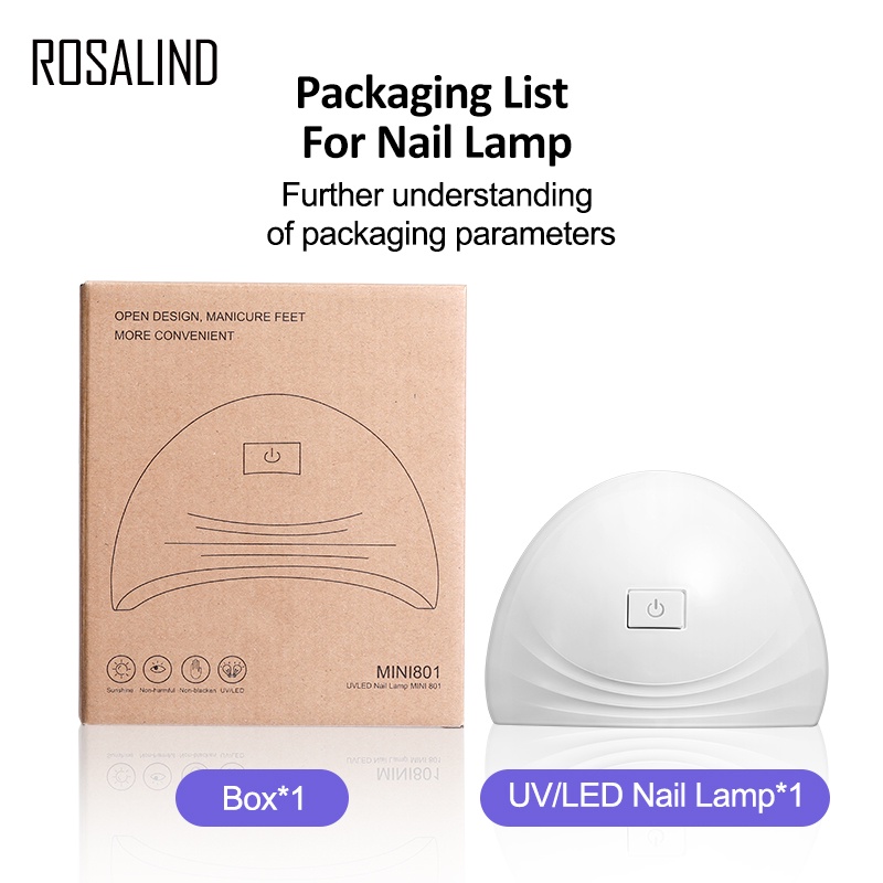 Ảnh Đèn móng tay ROSALIND18 Bóng đèn LED 36W UV / LED để khoe ngón tay quyến rũ 1