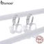 Bamoer Bông Tai bạc 925 Đính Ngọc Trai Sáng Bóng bse446