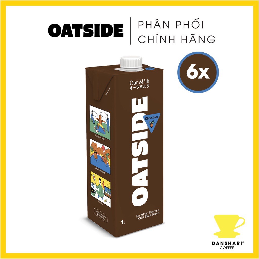 [HSD: 04/2025] Sữa Yến Mạch OATSIDE Chocolate Oat Milk (6x1L) | Shopee ...