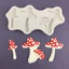 Khuôn Fondant POP Khuôn Socola Hình Nấm Chất Liệu Silicon Cho Nhà Bếp
