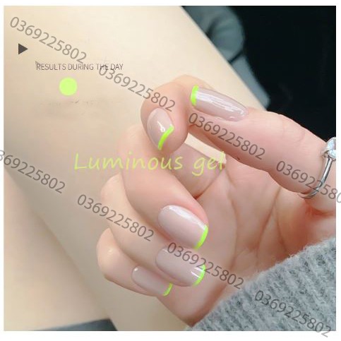 [Xả lỗ đổi bảng màu] Sơn gel AS dạ quang set 6 màu YT chai 15ml