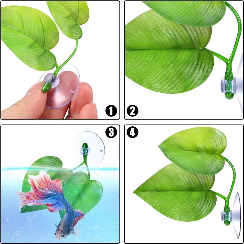 CTWPets Betta Fish Hammock, Aquarium Leaf Rest, Sierra