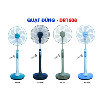 ⚡GIAO HỎA TỐC⚡QUẠT ĐỨNG ĐIỀU KHIỂN REMOTE SENKO DR1608 65W - Remote- Cánh 7 lá