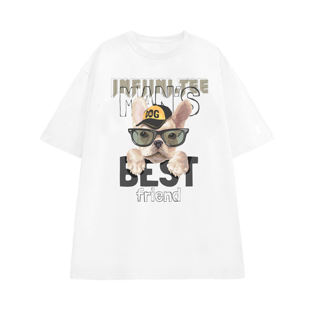 Áo thun INFINITEE Fni0853, Thun 100% Cotton - form rộng Unisex.