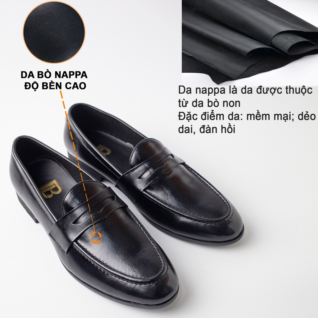 Ảnh Giày lười nam da bò nappa cao cấp G120 Bụi leather hộp sang trọng Bảo hành 12 tháng 4