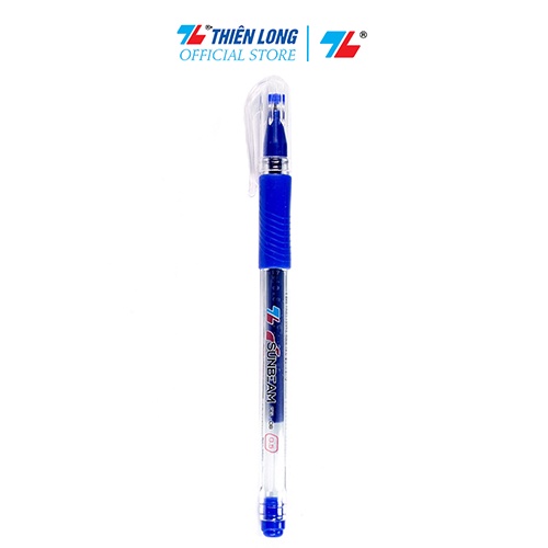 Ảnh Bút Gel Thiên Long GEL-08 ngòi 0.5mm mực xanh/đỏ/đen/tím có nắp đậy, đệm cầm tay phù hợp cho học sinh 2